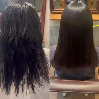 セミロング azure所属・美髪縮毛矯正 古屋大揮のヘアスタイル