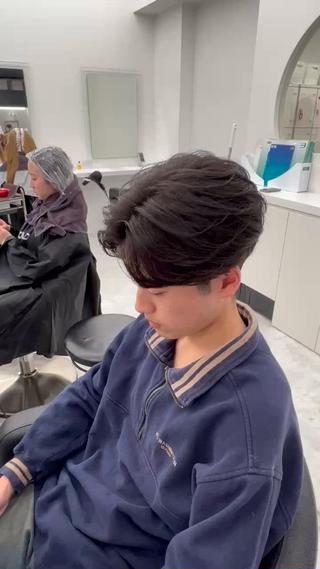 ミディアム パーマ メンズパーマ特化 TAIGAのヘアスタイル