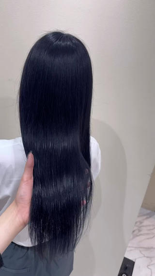 ブルーブラック

#髪質改善カラー#ブルーブラック 