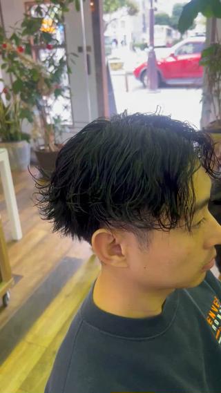 パーマ メンズ メンズ/パーマ/ 波巻き/サーフカールのヘアスタイル