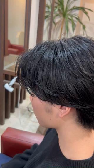 パーマ メンズ メンズ/Wカラー/ 波巻き/サーフカールのヘアスタイル