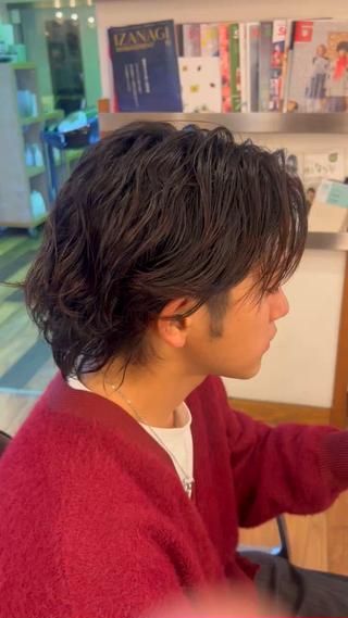 パーマ メンズ メンズ/パーマ/ 波巻き/サーフカールのヘアスタイル