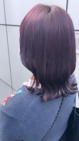 一回のブリーチから作るラベンダーカラー 