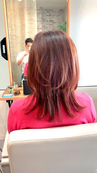 セミロング rinrin hair care & head spa 天文館所属・rinrin クルマダのヘアスタイル