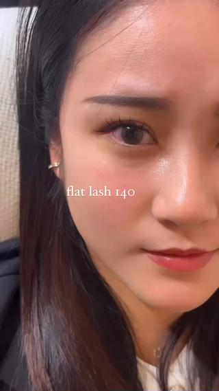 マツエク　フラットラッシュ１４０本 