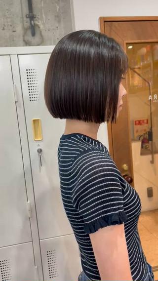 ショート ボブ×縮毛矯正 ryotaのヘアスタイル