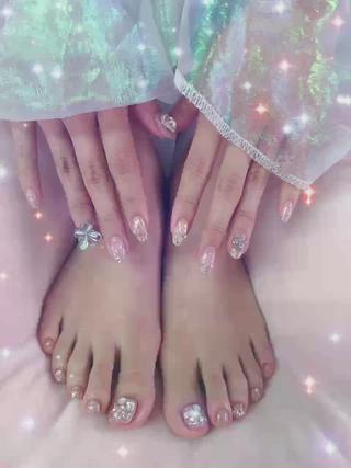 ネイル ラベンダー💖日暮里 ルル💖ネイルのネイルデザイン