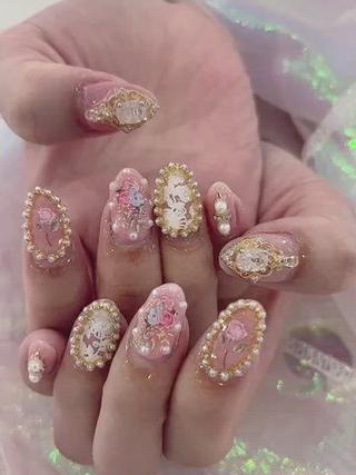 ネイル ラベンダー💖日暮里 ルル💖ネイルのネイルデザイン