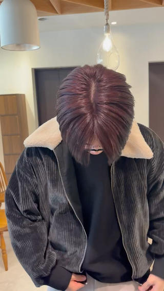 ミディアム カラー メンズ メンズ特化／韓国風 /江戸谷大晴のヘアスタイル