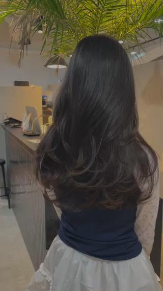 海外レイヤーカット 