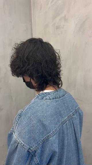 メンズカット/メンズ/メンズマッシュ/マッシュ/韓国/ツイストスパイラルパーマ/波巻きパーマ/スパイラルパーマ/髪質改善ストレート／新宿 