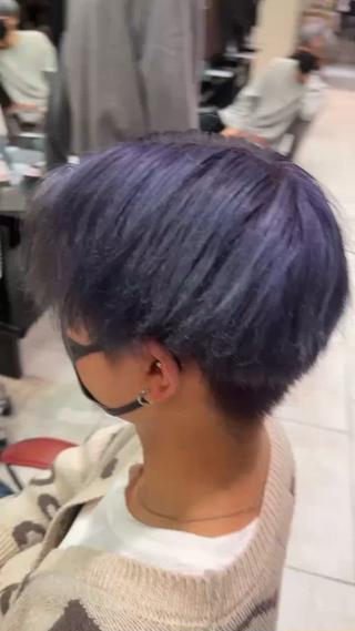 ショート カラー メンズ EARTH大宮宮原店所属・ri kuのヘアスタイル