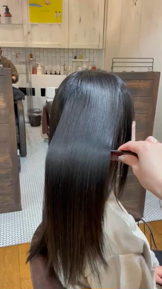 ロング 北堀江/ストレート /ブリーチ/じゅきのヘアスタイル
