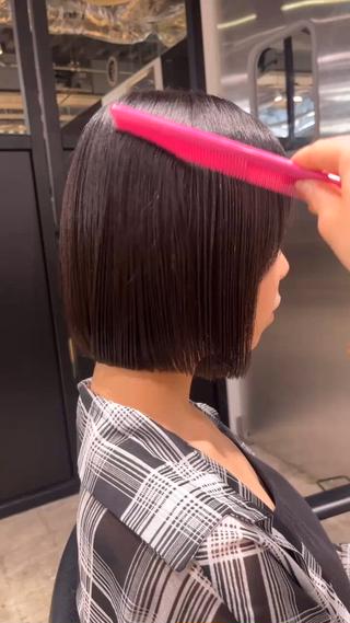 ぷつっとボブがかわいい 