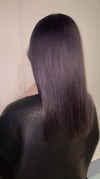 セミロング 🎀ハイトーン/ 艶カラー/夕月🎀のヘアスタイル