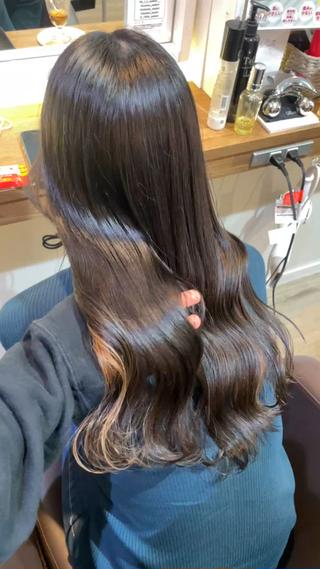 ロング 🎀ハイトーン/ 艶カラー/夕月🎀のヘアスタイル
