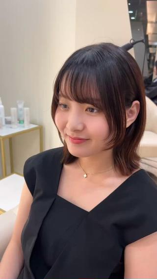 ロングからすっきりイメチェン

顔まわりレイヤー可愛くておすすめです
 