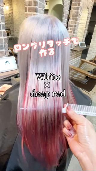 ロング カラー ACROあべの店所属・艶カラー/インナー /グラデ/大西小百合のヘアスタイル