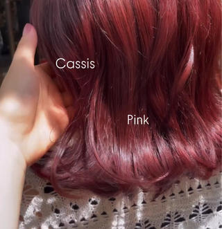 カシスピンク
暖色系の色味を入れることでより髪艶、肌艶がでます
秋に向けて暖色カラー楽しみましょう 