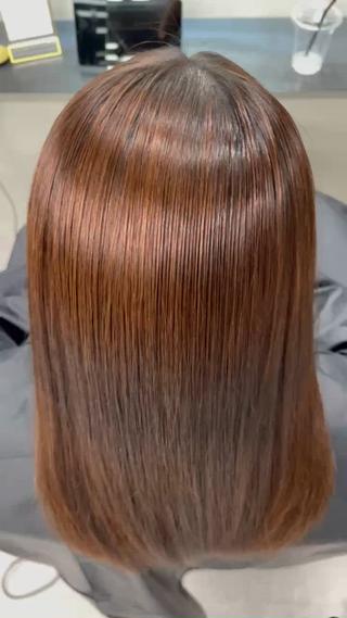 セミロング 半個室サロンyoures hair 髪質改善トリートメント東新宿店所属・榊原竜弥 髪質改善/美髪作りのヘアスタイル