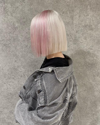 ショート カラー RURI韓国ボブ 🇰🇷タッセルボブのヘアスタイル