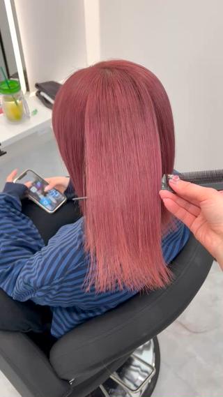 ミディアム F.所属・miku 🍑髪質改善サロンのヘアスタイル