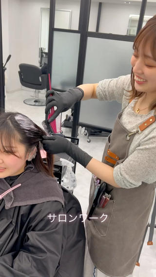 ミディアム F.所属・miku 🍑髪質改善サロンのヘアスタイル
