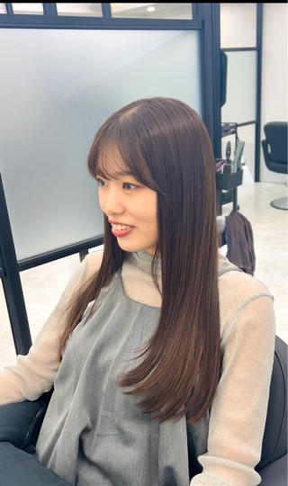 afterです
髪質改善縮毛矯正
 