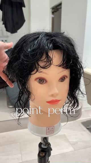 ミディアム パーマ Miyamoto Yasuchikaのヘアスタイル