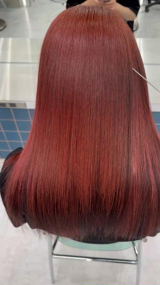 ロング Lond　luce心斎橋所属・✨縮毛矯正✨レイヤー ホウダカズヒロのヘアスタイル