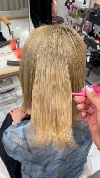 #立川美容室#立川美容師#髪質改善トリートメント#トリートメントモデル#ハイトーン