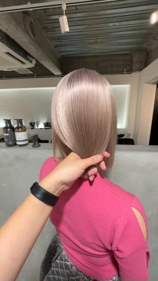 ミルクティーベージュ！
ブリーチ２回！ 