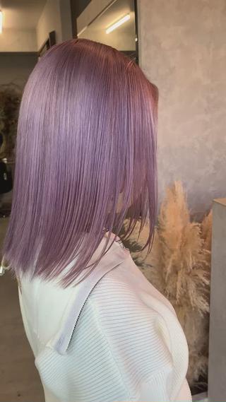 セミロング カラー Haru/THREE …by velvetのヘアスタイル