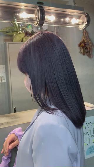 セミロング カラー Haru/THREE …by velvetのヘアスタイル