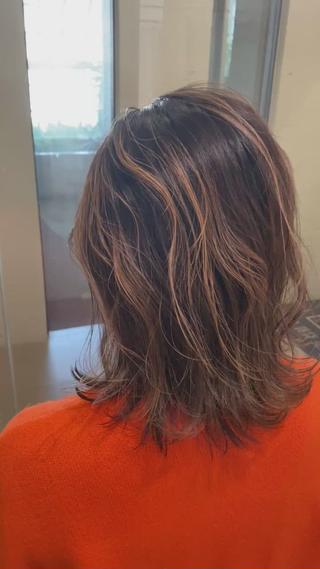 ミディアム カラー 田中 アキオのヘアスタイル