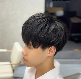 ショート パーマ メンズ 🔮メンズ縮毛矯正 毛流れパーマ💎竹永のヘアスタイル