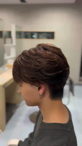 ショート パーマ メンズ 🔮メンズ縮毛矯正 毛流れパーマ💎竹永のヘアスタイル