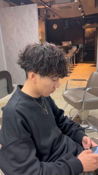 緩めの波巻きパーマ！ 