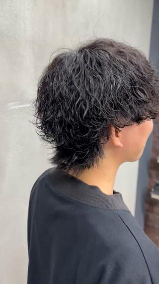 襟足のあるパーマ最高級にかっこいいんです️ 