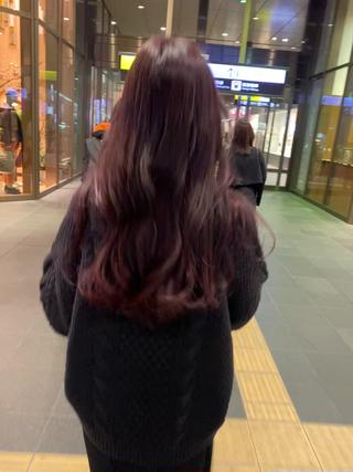 ロング カラー 艶髪に✧ / 透明感 カラー / 冨成のヘアスタイル