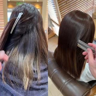 セミロング ZEAL SALON阿見店（ジールサロン）所属・KENTO 【茨城1の縮毛矯正】のヘアスタイル