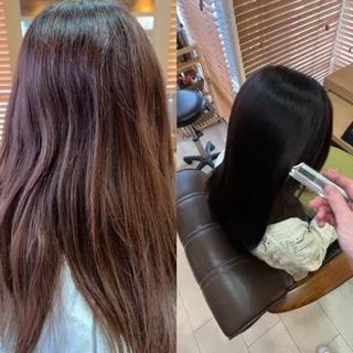 セミロング ZEAL SALON阿見店（ジールサロン）所属・KENTO 【茨城1の縮毛矯正】のヘアスタイル