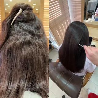 ロング ZEAL SALON阿見店（ジールサロン）所属・KENTO 【茨城1の縮毛矯正】のヘアスタイル