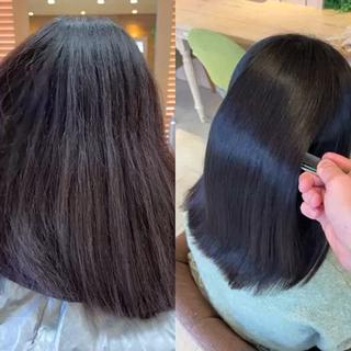 セミロング ZEAL SALON阿見店（ジールサロン）所属・KENTO 【茨城1の縮毛矯正】のヘアスタイル