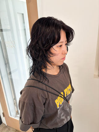 ミディアムレイヤーのパーマスタイル◎ 