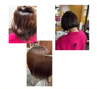 ミディアム katae sayoriのヘアスタイル