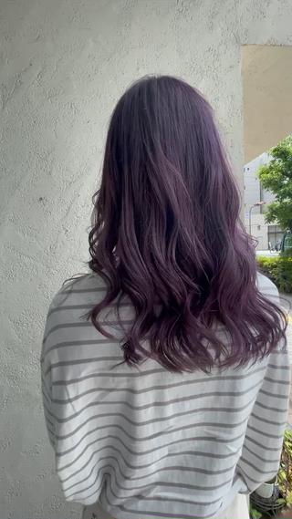 1ブリーチ
バイオレットカラーで艶っぽく大人可愛いー♡ 