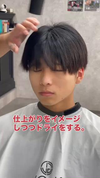 ショート パーマ メンズ GLOW所属・マタカ ミナリのヘアスタイル