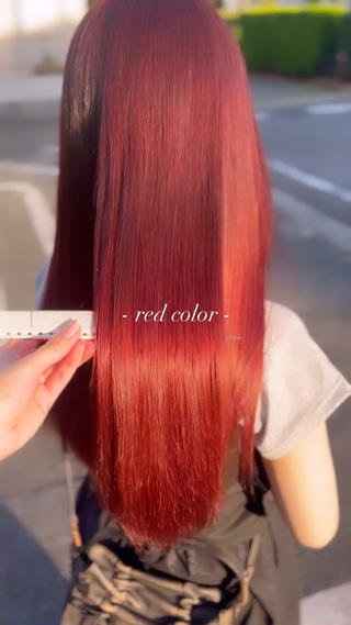 可愛すぎる垢抜けレッドカラー 