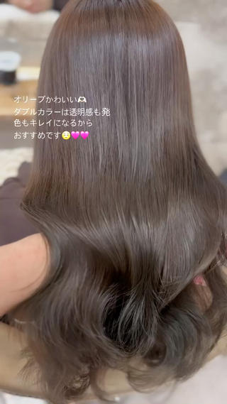 ロング カラー ヘアアレンジ ツヤ髪になりたい方へ 🩷柴田知亜希のヘアスタイル